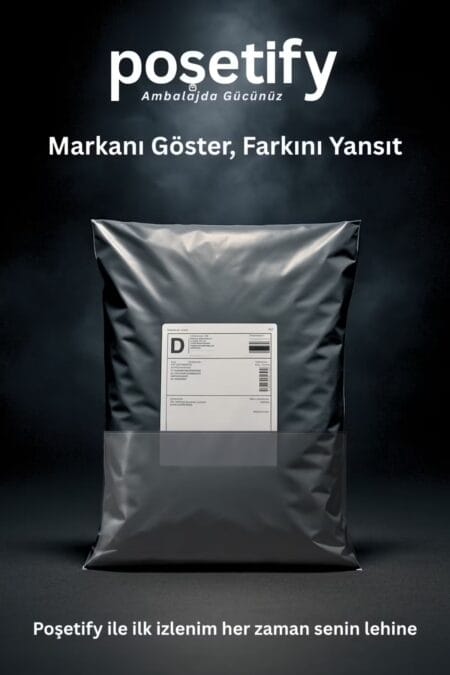 Cepli Kargo Poşeti 17x23x4 cm | Yapışkan Bantlı | 80 Mikron