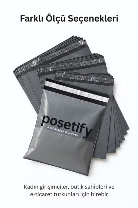 Cepli Kargo Poşeti 17x23x4 cm | Yapışkan Bantlı | 80 Mikron