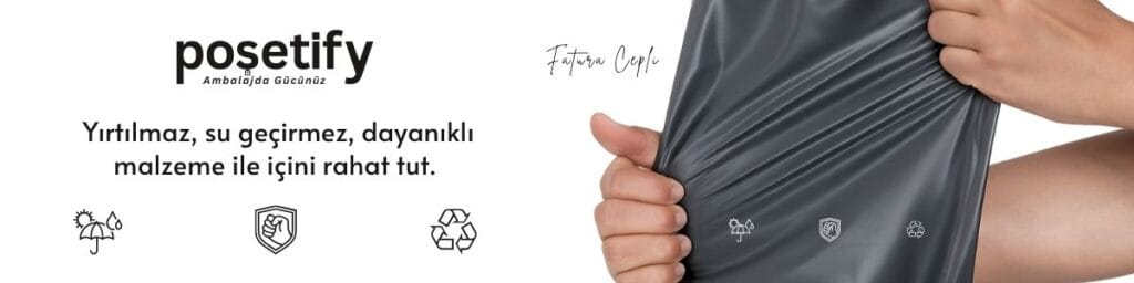 cepli kargo poşeti fatura cepli dayanıklı e ticaret kargo poşetleri