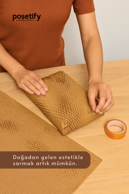 Petek Dolgu Ambalaj Kağıdı | Esnek Kraft Paketleme ve Koruyucu Dolgu Kağıdı 50 cm