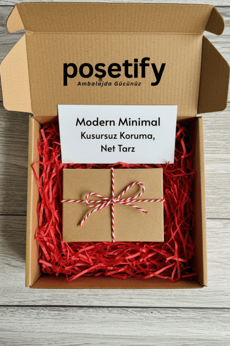 Poşetify Premium Kırpık Kâğıt Dolgu | Kırmızı Renk | Estetik Ambalaj | Koruyucu Paketleme Kâğıdı