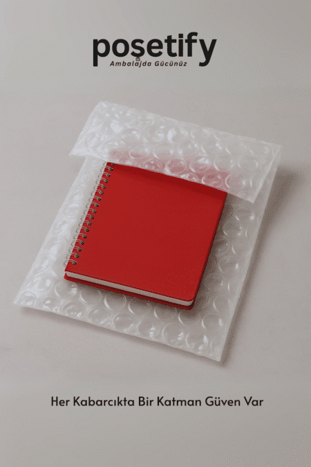 Poşetify Premium Büyük Balonlu Şeffaf Torba 14x22+12 cm Koruyucu Ambalaj Poşeti