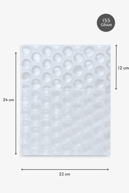 Poşetify Premium Büyük Balonlu Şeffaf Torba 22×24+12 cm Koruyucu Ambalaj Poşeti