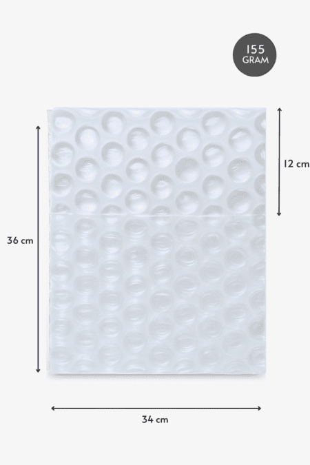 Poşetify Premium Büyük Balonlu Şeffaf Torba 34x36+12 cm Koruyucu Ambalaj Poşeti