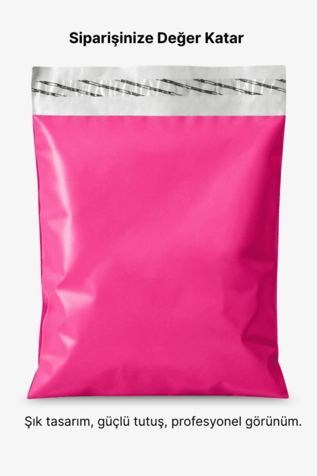 Premium Renkli Kargo Poşeti 30x38x6 cm | Yapışkan Bantlı | 100 Mikron