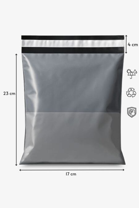 Cepli Kargo Poşeti 17x23x4 cm | Yapışkan Bantlı | 80 Mikron