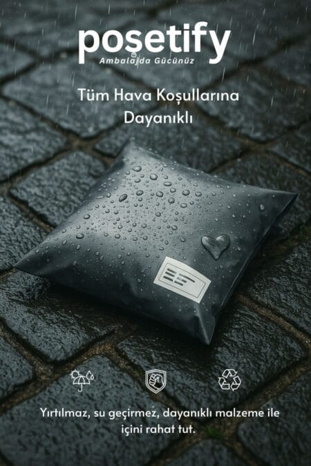 su geçirmez cepsiz kargo poşeti dayanıklı e ticaret paketleme poşeti